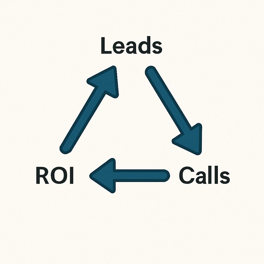 RingWhale pay-per-call marketing flow diagram